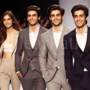 Pakistani celebrities showing their straightened teeth on the runway