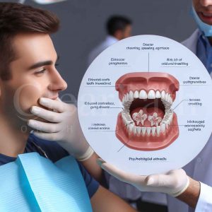 A picture of a Dental orthodontist addressing a patient