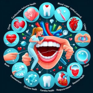 Flossing reduces the risk of alot of general health concerns