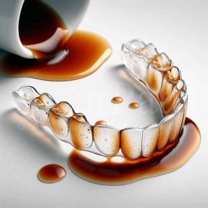 Certain cleaning equipment and techniques can be used to remove stains from your aligners.