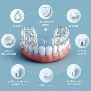 Clear aligners offer a range of benefits apart from discretion like comfort, easy cleaning, limited dietery retrictions.
